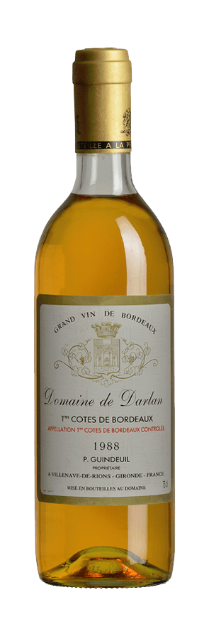 1988-vin-guindeuil-cotes-darlan-blanc-sémillon-liquoreux-sucré